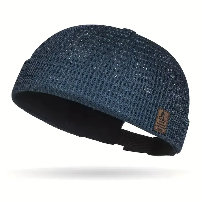 Chapeau en maille respirante sans bords en peau de melon