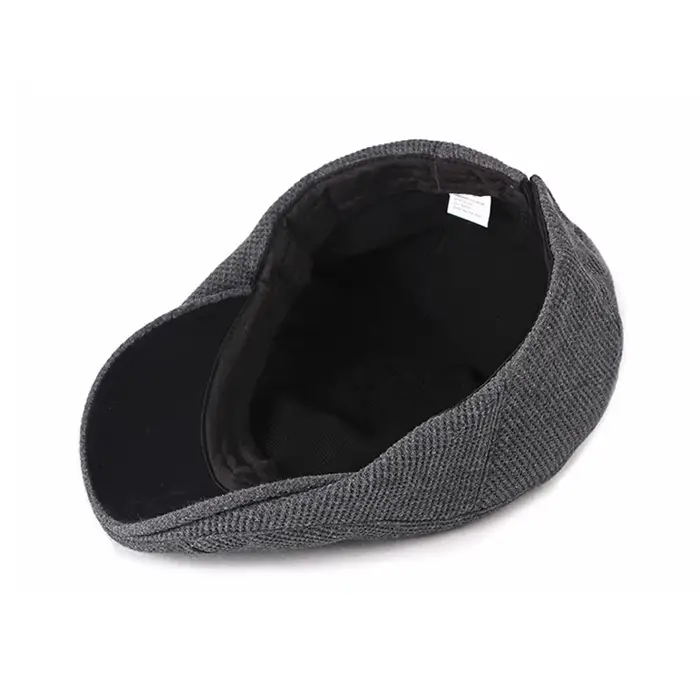 Béret rétro chapeaux pour homme automne hiver tricot laine hommes plat Ivy casquettes chaud couleur unie conduite gavroche chapeau femmes casquette