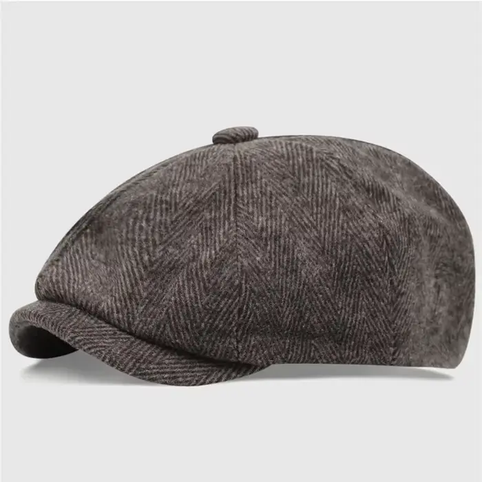 Hiver hommes décontracté gavroche chapeau Gentleman casquette rétro béretHats sauvage chapeaux décontractés unisexe