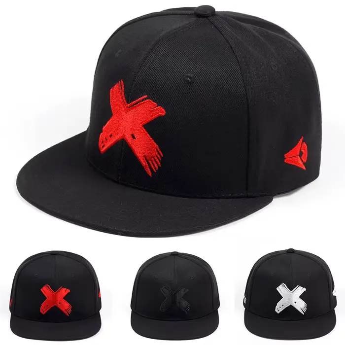 Chapeau Hip-hop yuliacc Lettres X Brodées Casquette Polyvalente pour Hommes Occasions Décontractées Printemps-Automne