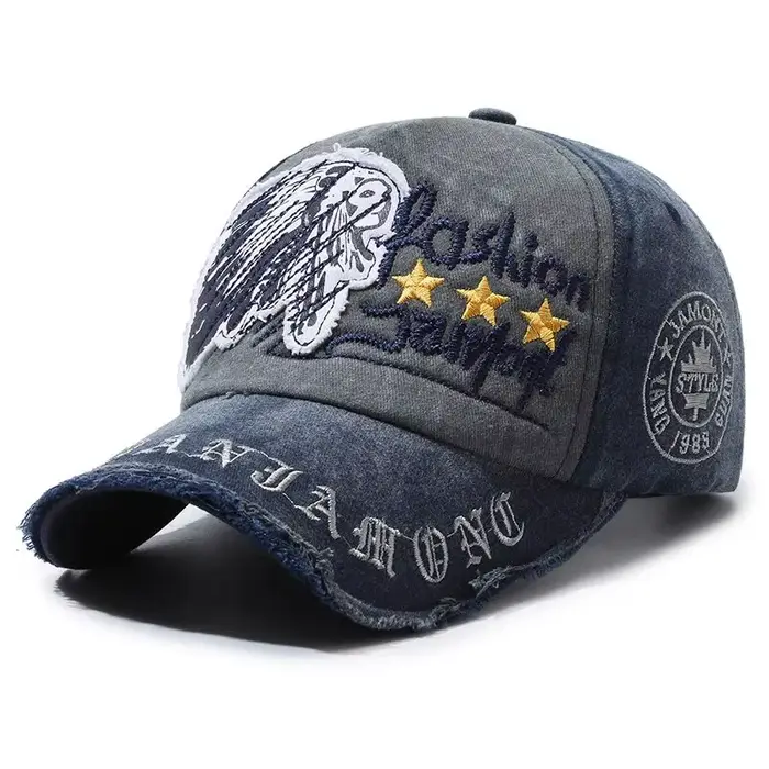 Quatre saisons nouvelle casquette de Baseball rétro en détresse décontracté Sports de plein air chap