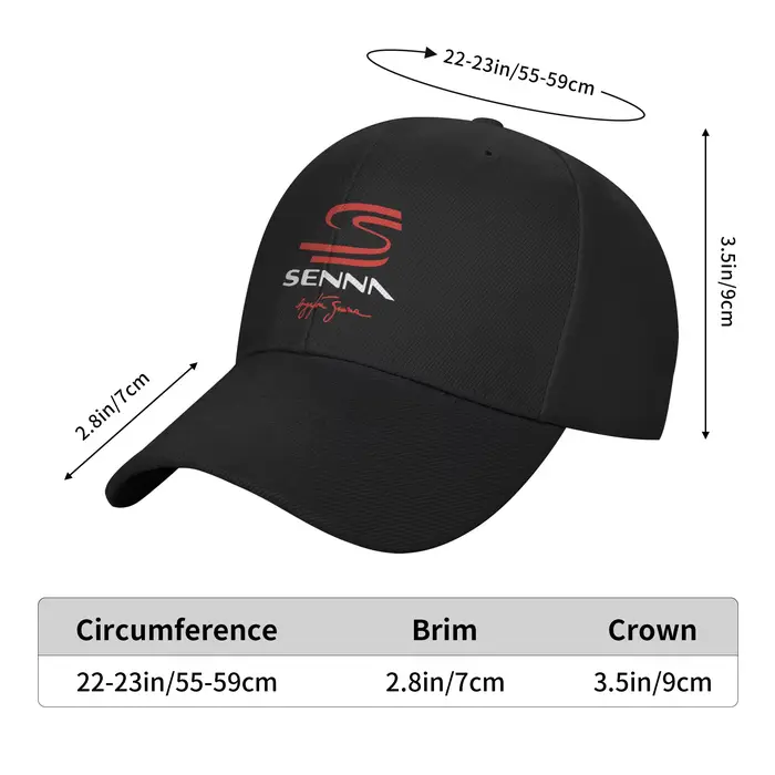 Casquette Signature Ayrton Senna pour Hommes et Femmes