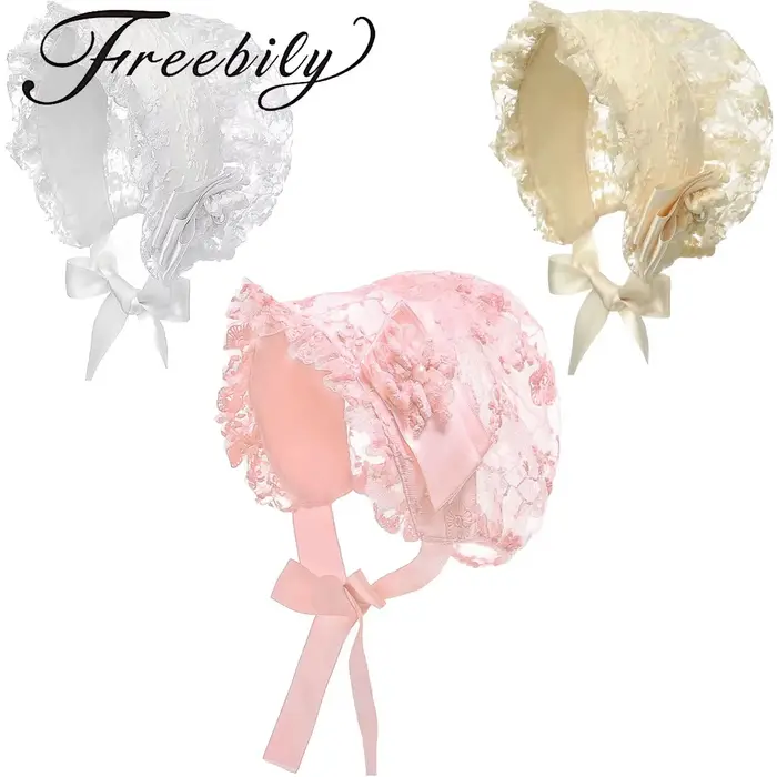 Chapeau en dentelle pour bébés filles et garçons mignon fleuri accessoire de fête anniversaire baptême photo occassionnels occasions spéciales