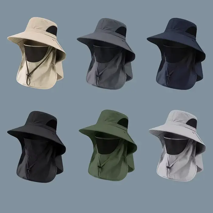 Chapeaux de soleil d'été Protection UV casquette de pêche de chasse en plein air pour hommes femmes randonnée Camping