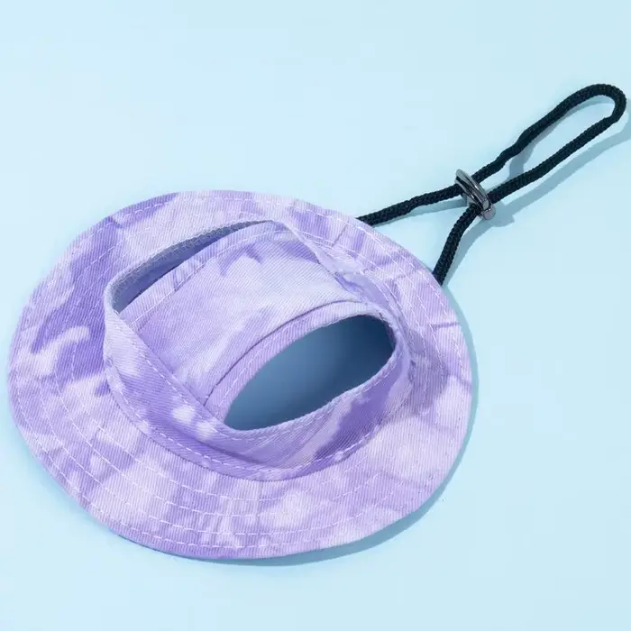 Casquette de baseball réglable pour animaux de compagnie avec trous pour les oreilles