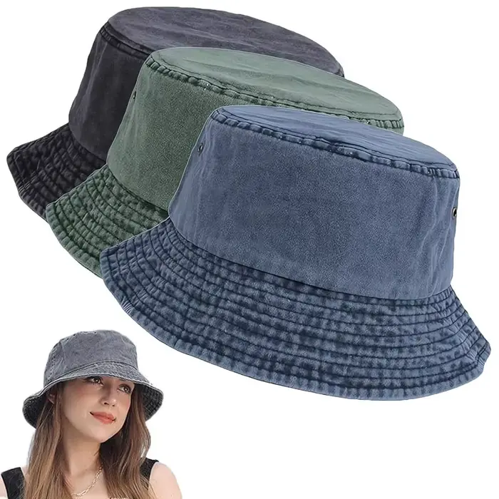Chapeau Bob Imprimé Kangourou Lavé