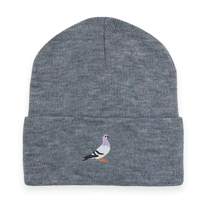 Chapeaux tricotés pour hommes et femmes pour l'automne et l'hiver, pull chaud à motif brodé de pigeo