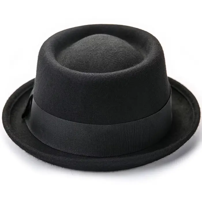 Chapeau melon en laine pour hommes et femmes, Fedora, adulte