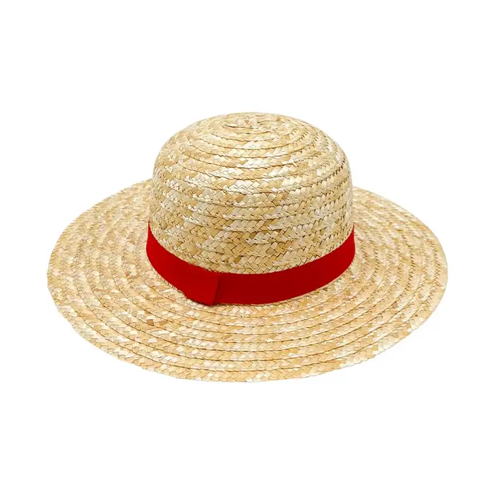 Chapeau de paille Luffy pour hommes et femmes, casquettes de cosplay de dessin animé, chapeaux pare-