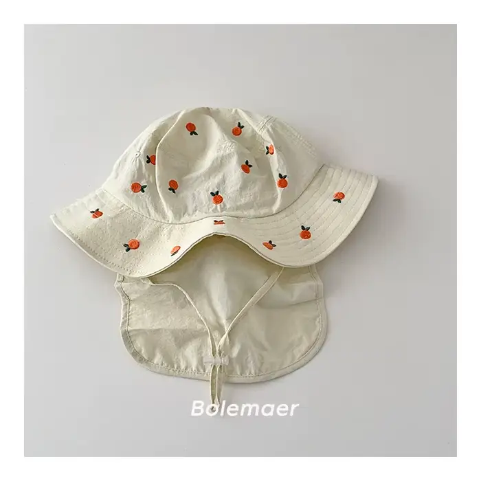 Chapeau Panama pour enfants mignon avec broderie de dessin animé