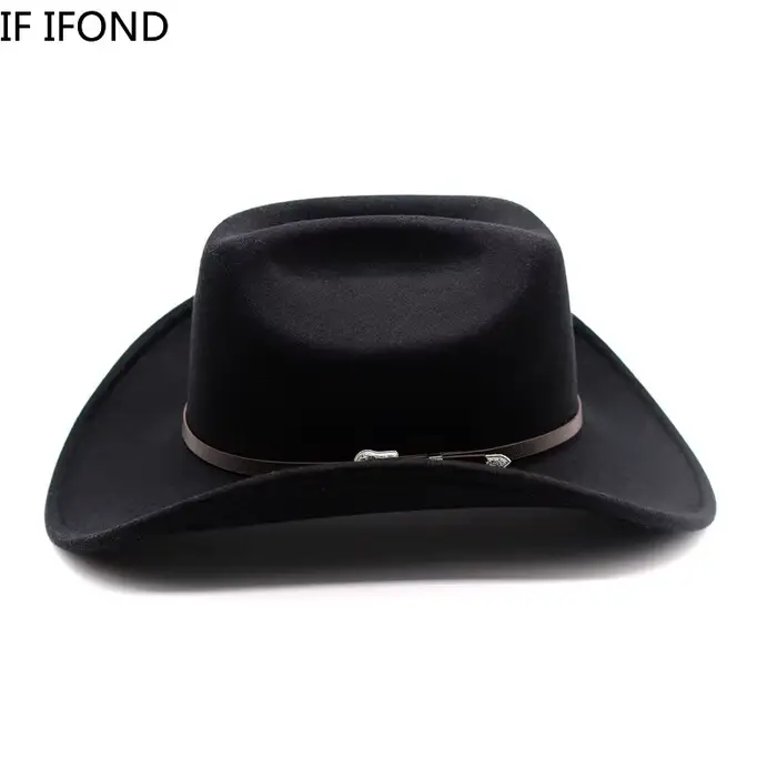Chapeau de Cowboy occidental Vintage pour hommes