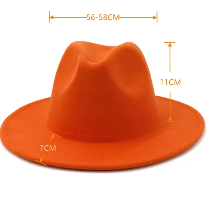 Chapeau Fedora britannique classique pour hommes et femmes