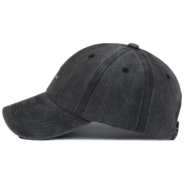 Casquette Snapback Tendance Broderie Tournesol Coton Délavé Vintage Réglable Unisexe Hip Hop Streetwear Chapeau d'Extérieur Cadeau