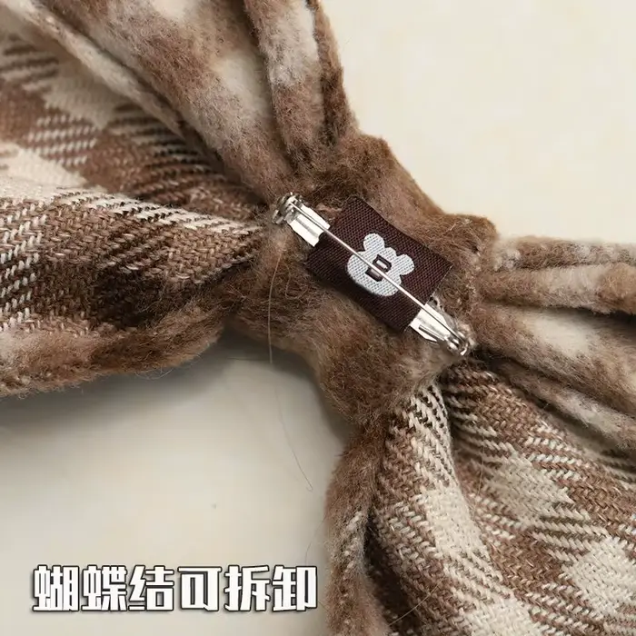 Béret à carreaux mode britannique japonais chapeau à nœud en mélange de coton et de laine femme occasions spéciales automne hiver shopping cosplay