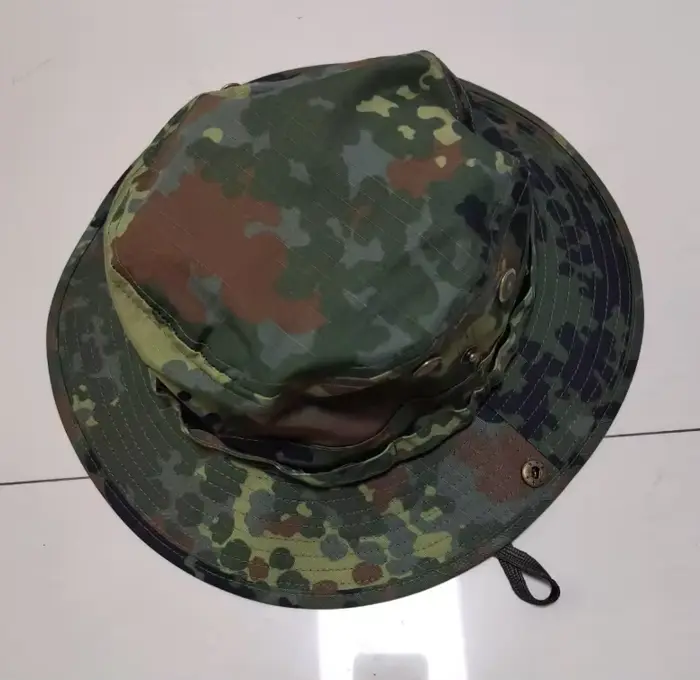 Chapeau allemand Flecktarn Camouflage hommes été Boonie casquette vert
