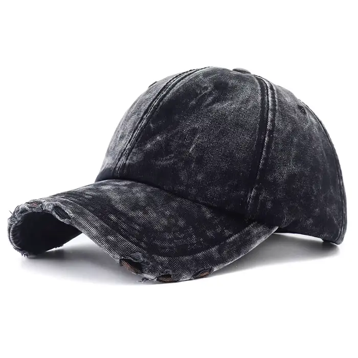 Casquette de Baseball en Denim délavé pour femmes et hommes