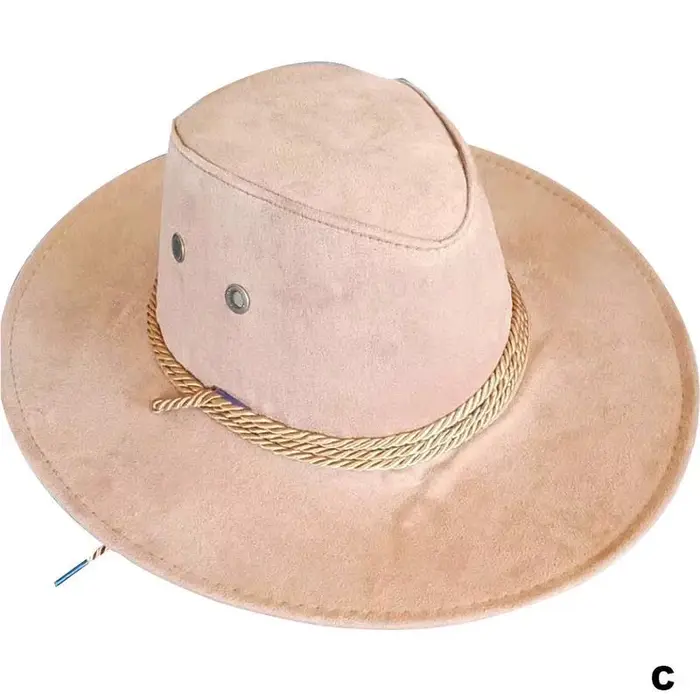 Chapeau de cowboy occidental pour hommes, casquette mongole, grand bord, gentleman, cadeaux de jazz,