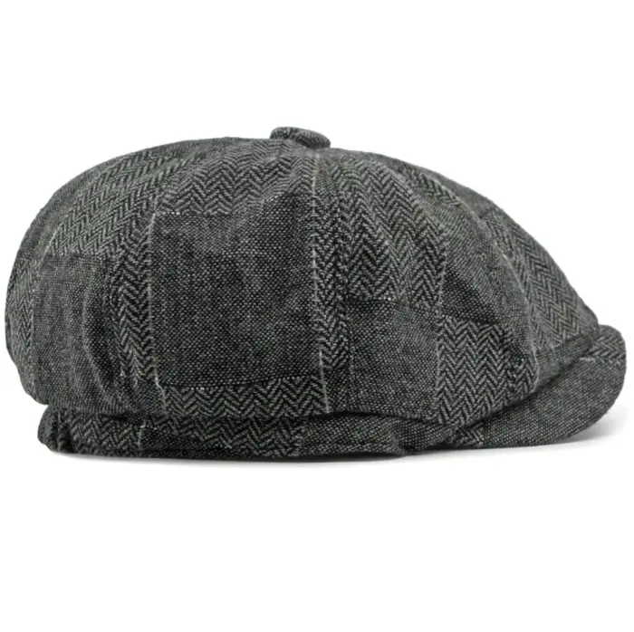 Casquette béret printemps automne casquettes pour hommes femmes Vintage Plaid