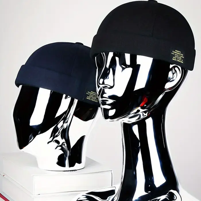 Chapeau sans bords en polyester pour hommes et femmes, ajustement réglable, style sportif, couleurs classiques, activités de plein air et équitation
