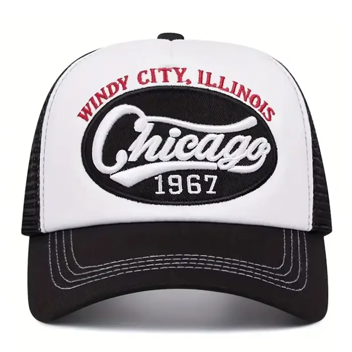Nouvelle Casquette de Baseball 2026 CHICAGO1967 Brodé en Maille