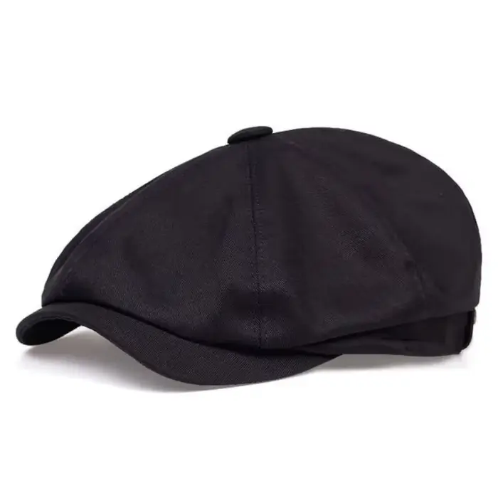 Mode gavroche casquette hommes sergé coton chapeau 8 panneau chapeau boulanger casquettes RetroGatsb