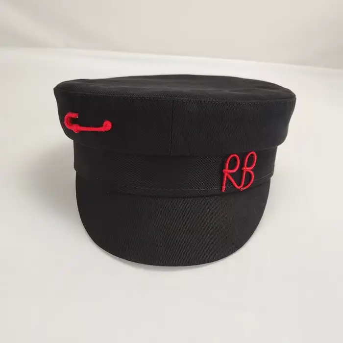 Casquettes de gavroche en coton pour femmes, casquettes de chapeau, décoration d'épingle, lettre, ma