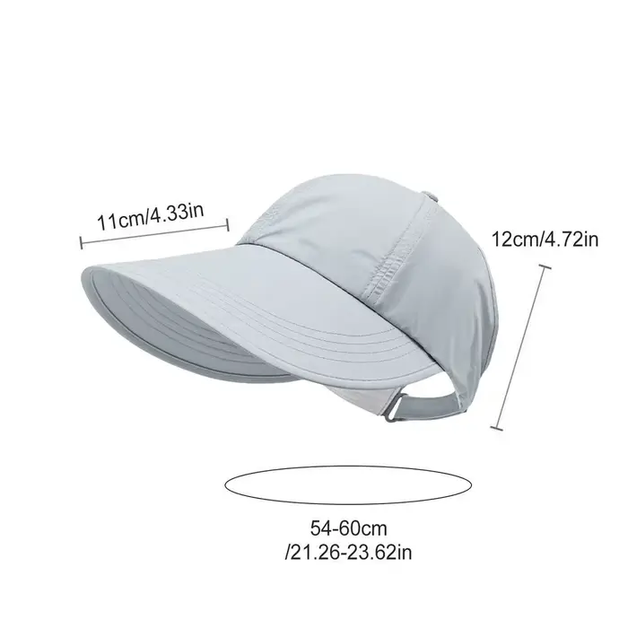 Chapeau de protection UV à large bord, chapeau bob d'été, chapeau de baseball anti-soleil, respirant