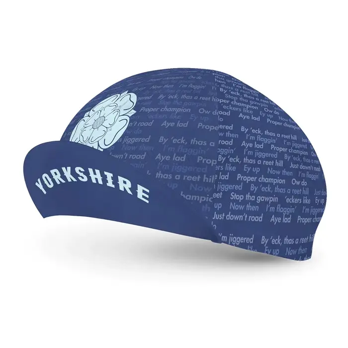 Casquette de cyclisme bleue classique Yorkshire Dialprotected pour hommes et femmes, chapeau de vélo