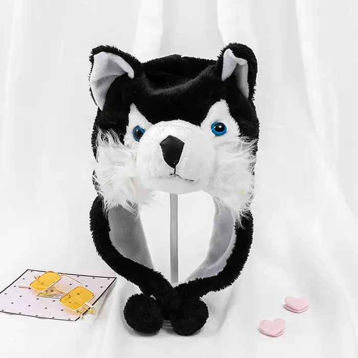 Chapeau chaud coupe-vent en peluche de loup pour adultes, chapeau Kiev illage mignon, protection des