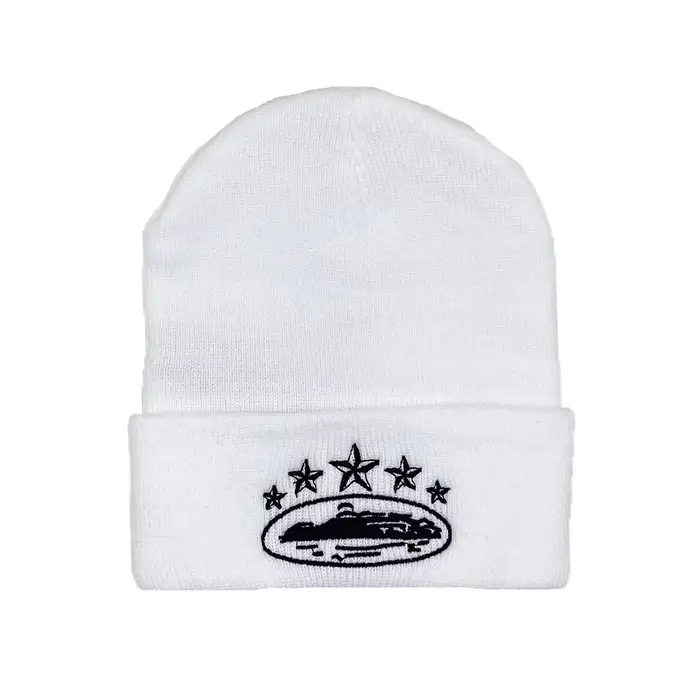 Mode d'hiver chaud tricoté chapeau diable île broderie