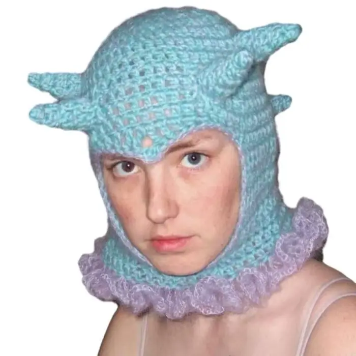 Bonnet mignon en corne Unique tricoté, accessoires photographie fête d'hiver Y08E