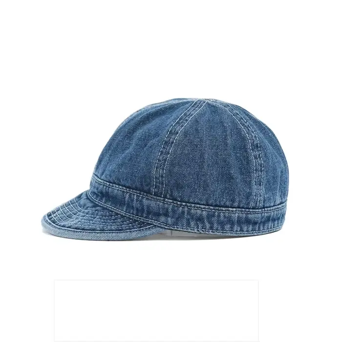 Casquette en denim à bord court, visière de loisirs en plein air, chapeau tendance, casquettes de ba