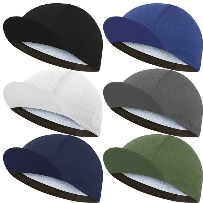 Casquette de cyclisme classique de couleur unie