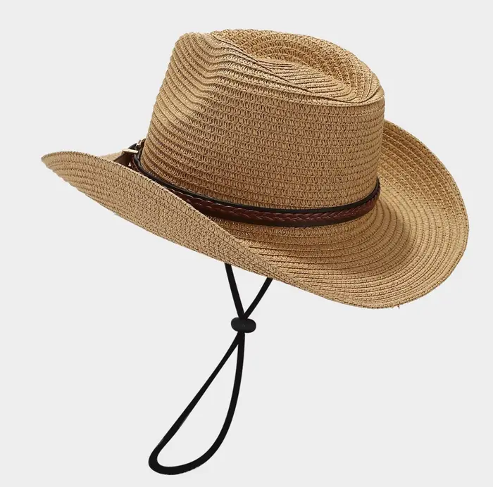 Un incontournable pour les fêtes en plein air ! Chapeau de cowboy panaméen de style occidental