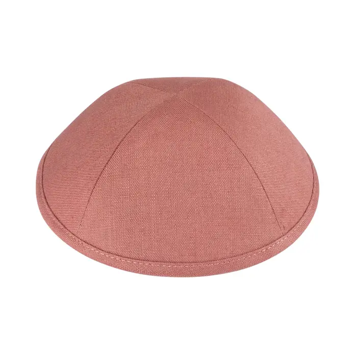 Kippot en lin rose personnalisé