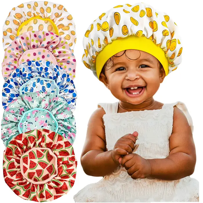 Bonnet de nuit en Satin soyeux pour bébé