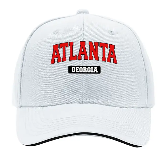 Casquette de baseball avec lettrage graphique Atlanta Georgia Varsity, chapeau de soleil pour les en