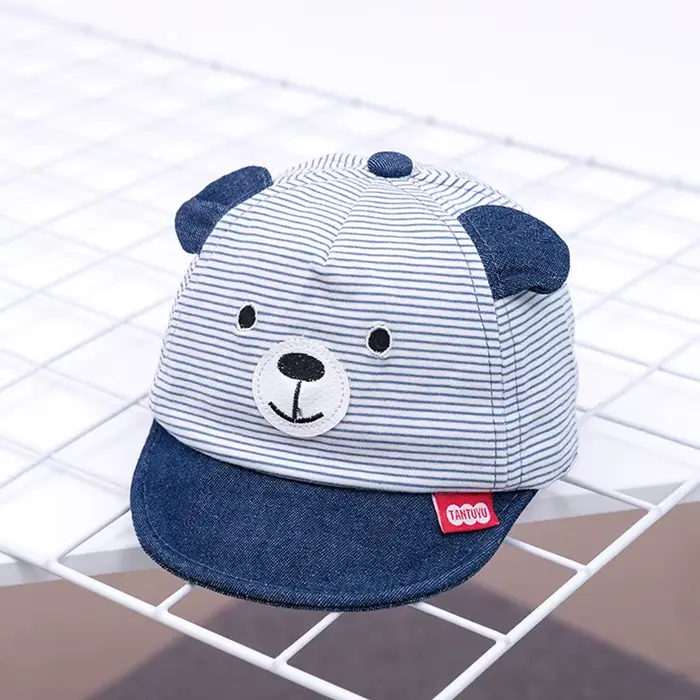 Casquette de Baseball bébé ours nouveau printemps été mignon dessin animé solide chapeau de soleil garçons filles coton