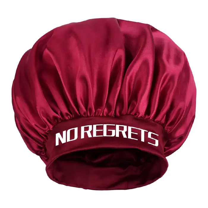 Bonnet en satin pour cheveux avec un adorable motif imprimé, un bonnet de nuit réutilisable pour le 