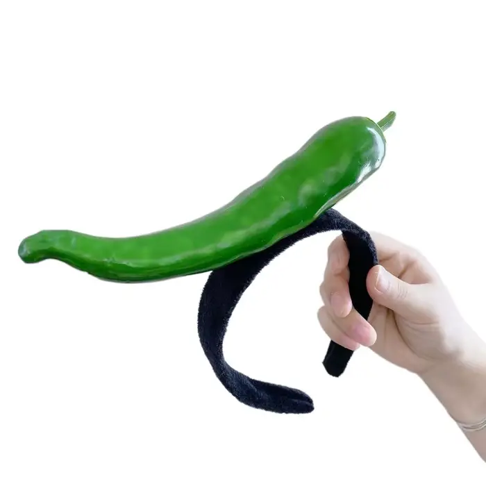 Bandeau en forme de poivre doux, serre-tête en forme de Fruit, banane, légumes en peluche, Costume d