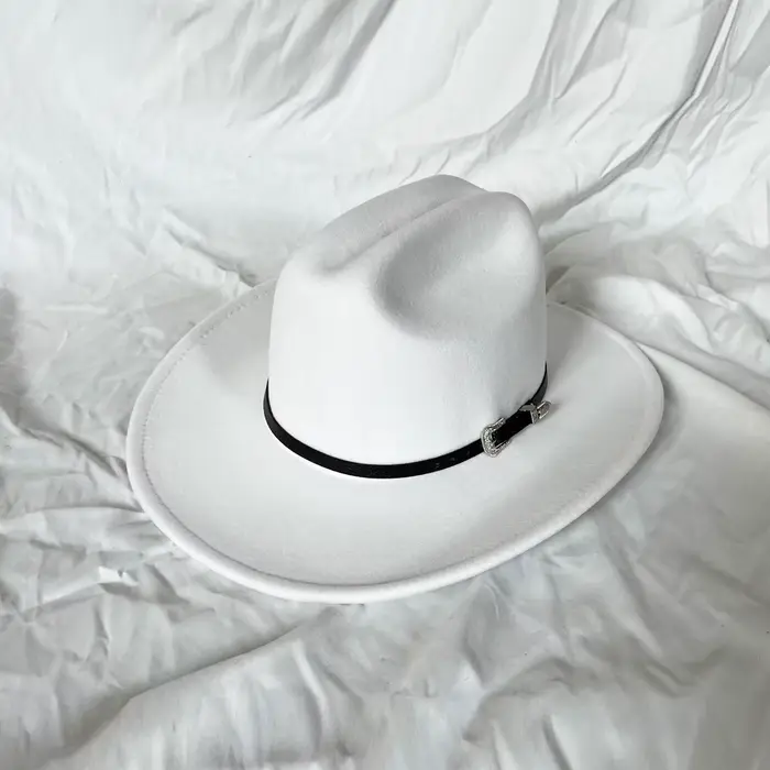 Easy Honia-Chapeau de cowboy occidental vintage pour hommes et femmes, chapeaux à large bord pour ge