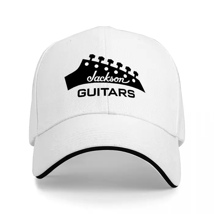Casquette de baseball avec logo Jackson Guitars, design classique noir, inspirée de la musique, régl