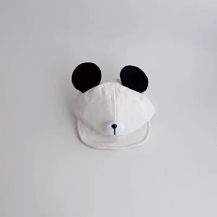 Mignon ours oreille bébé chapeau enfants garçon fille doux coton Peaked Bonnet casquettes enfants de