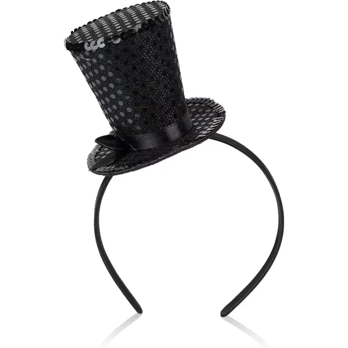 Chapeau bibi vintage pour enfants, orné de paillettes exquises, idéal pour les fêtes du thé, les cos
