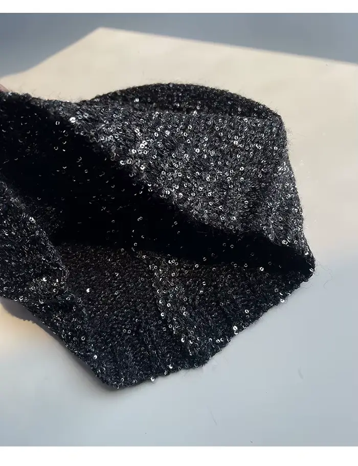Bonnet à paillettes coréennes pour femmes