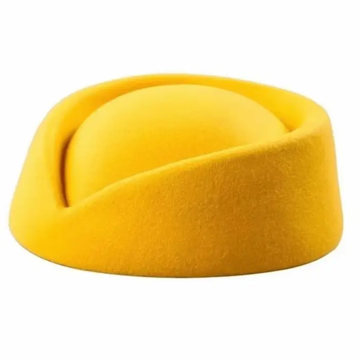 Chapeau haut de forme rétro britannique tendance, béret en feutre uni, chapeau à calotte concave, co