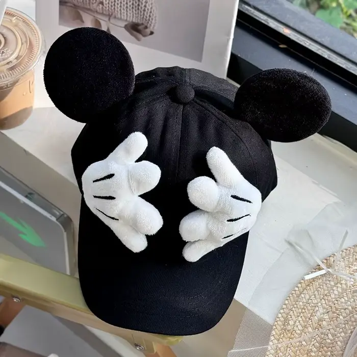 Casquette de Baseball mignonne en coton, Design de dessin animé, créative, grande oreille, chapeau d