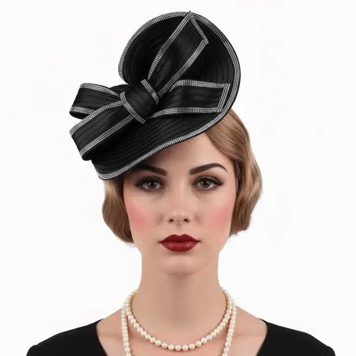 Chapeau fascinateur vintage exquis et élégant