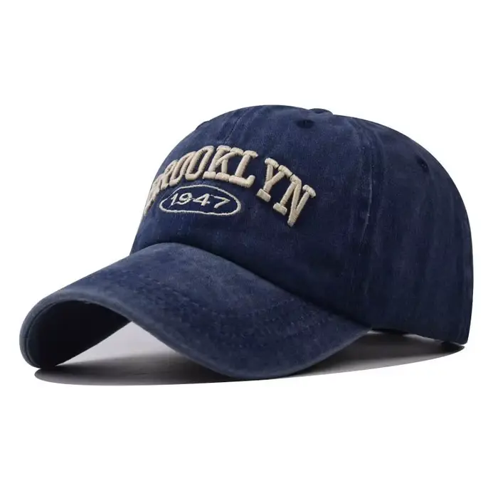 Nouveau chapeau de Baseball brodé en coton Brooklyn