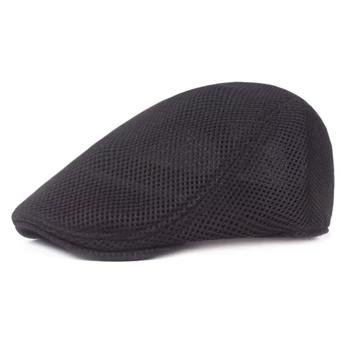 Chapeau de bérets creux en maille respirante pour hommes, béret de printemps et d'été, casquette de 